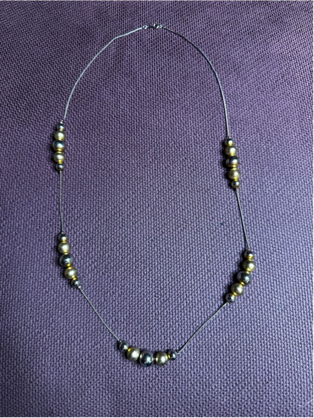 Gold & Silver Mixed Metal Bead Necklace
